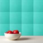 Carreau bleu turquoise solide aquamarine<br><div class="desc">Solide turquoise aquamarine bleu design</div>
