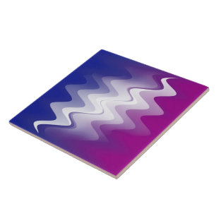 Carreau Bleu violet blanc