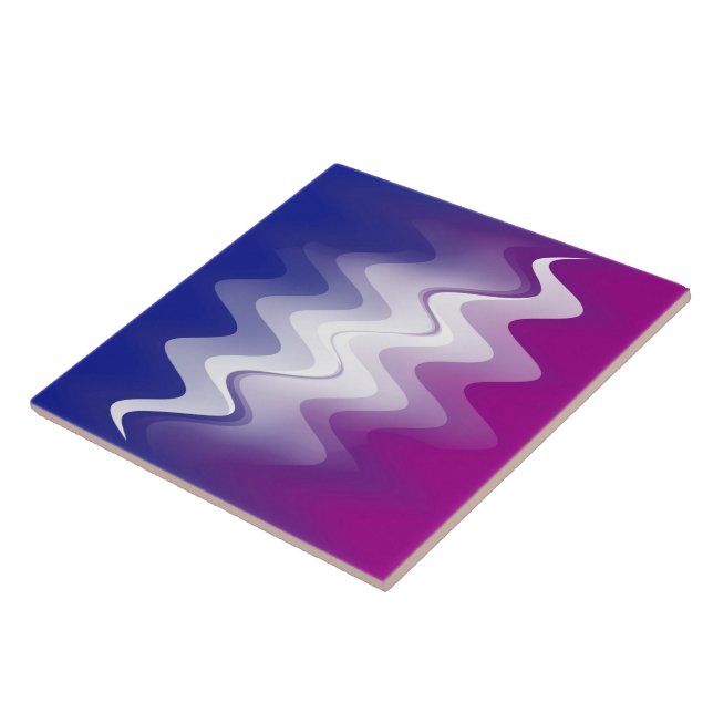 Carreau Bleu violet blanc (Côté)