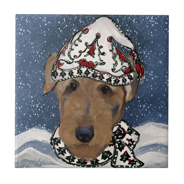 CARREAU BLING AIREDALE   (Devant)