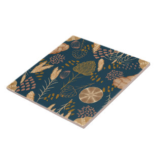 Carreau Bliss de boulangerie : Pain et orge d'art, Turquoi