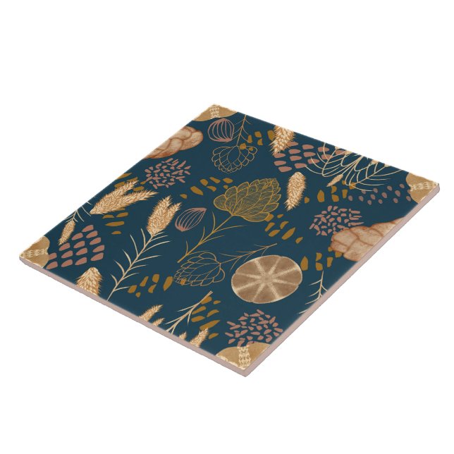 Carreau Bliss de boulangerie : Pain et orge d'art, Turquoi (Côté)