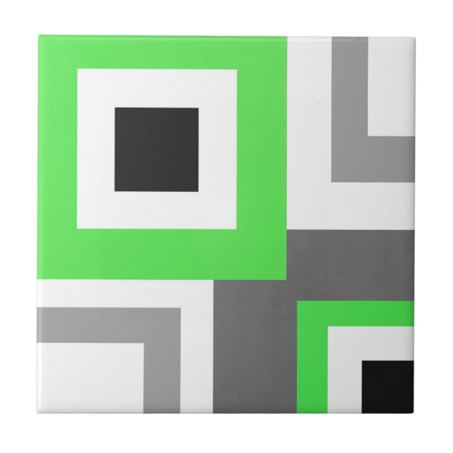 Carreau Bloc de couleur blanc noir gris citron (Devant)