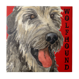 Carreau Bloc de couleur Wolfhound irlandais