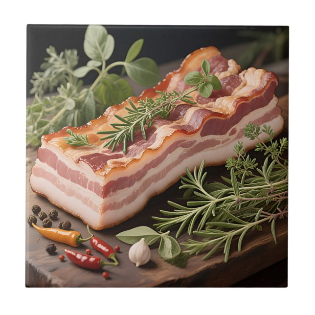 Carreau Bloc d'Herbes au Bacon Croustillant (Devant)