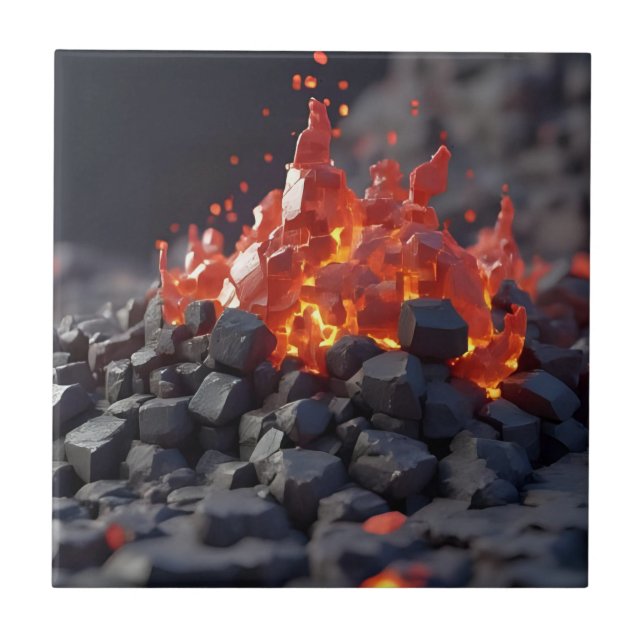 Carreau Blocs de lave (Devant)