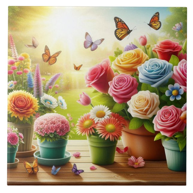 Carreau Blooms enchantés (Devant)