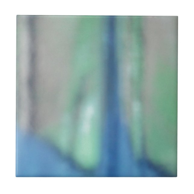 Carreau Blue and teal green sea (Devant)