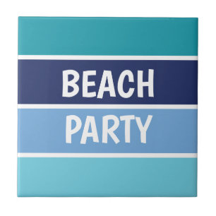 Carreau Blue Beach Party