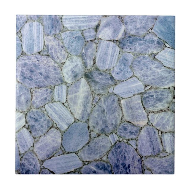 Carreau Blue Calcite Quartz Imprimer Backsplash Carrelage  (Devant)