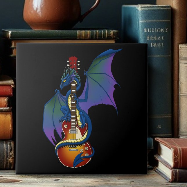 Carreau Blue Dragon Sunburst Guitare Music (Créateur téléchargé)