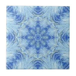 Carreau Blue fairy hair geometric art 
