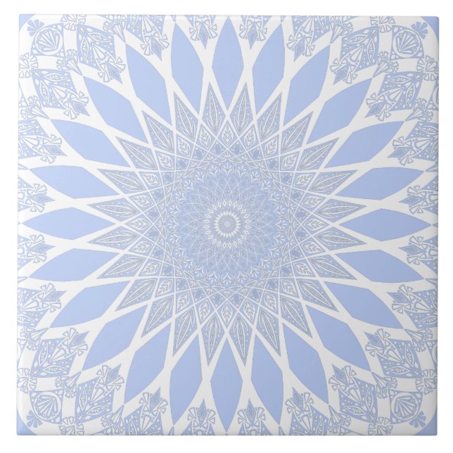 Carreau Blue Juniper Berry Tristy Mandala (Devant)