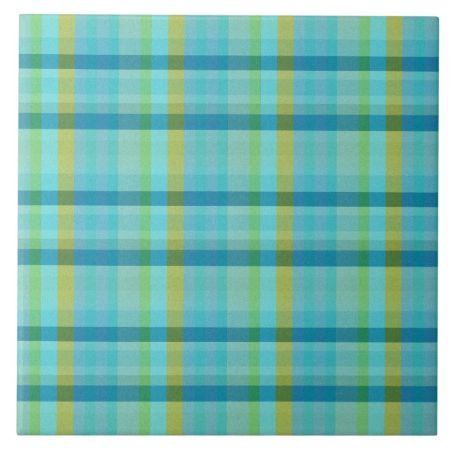 Carreau Blue Plaid par Shirley Taylor (Devant)