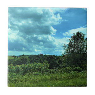 Carreau Blue Ridge Parkway near Floyd, Virginie