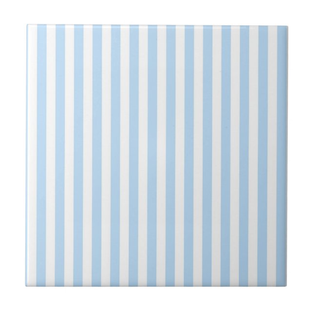 Carreau Blue Stripes Pattern Minimal Modern Summer (Devant)
