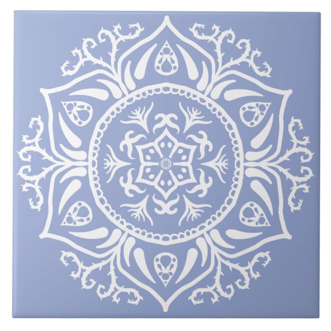Carreau Blueberry Mandala (Devant)