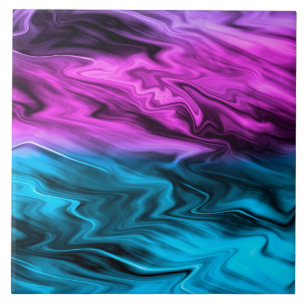 Carreau Blurred arrière - plan à la mode pourpre et bleu