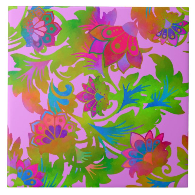 Carreau Blush Floral Twist Jacobéen (Devant)