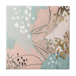 Carreau Blush & Gold I