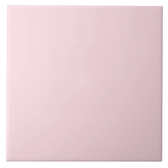 Carreau Blush Pink Ceramic Tile. (Devant)