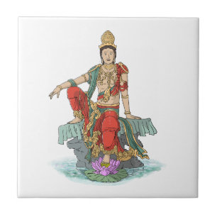 Carreau Bodhisattva de la céramique Compassion