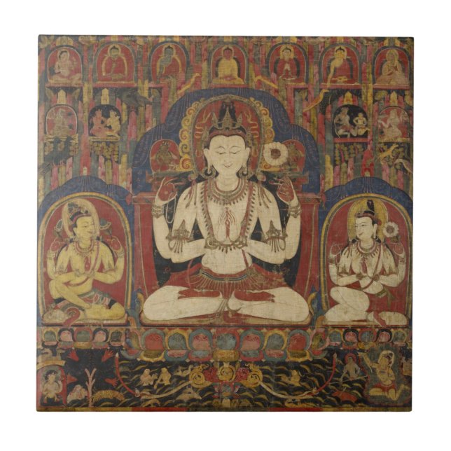 Carreau Bodhisattva tibétain (Devant)