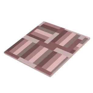 Carreau Boho Blush Brun Rose Géométrique