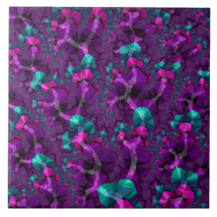 Carreau Boho coloré Hippie Bijou Tone faible Poly Fractal