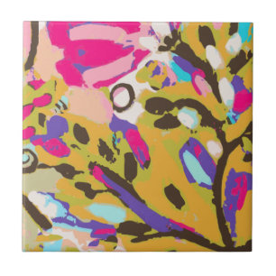 Carreau Boho rose I floral