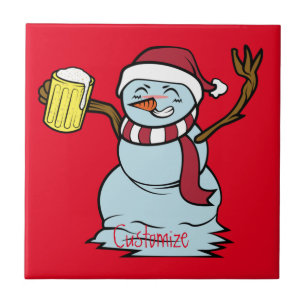 Carreau Boire de la bière Snowman Thunder_Cove