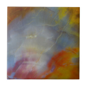 Carreau Bois Pétrifié Abstrait en gros plan