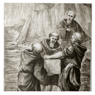 Carreau Boîte de St Brigit, 'du trias Thaumaturga, ou