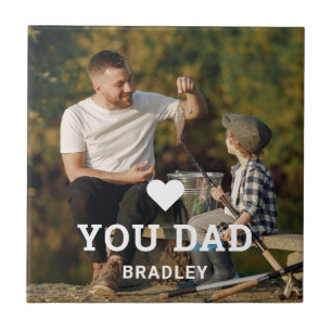 Carreau BON COEUR VOUS AIME PÈRE Noms de photos