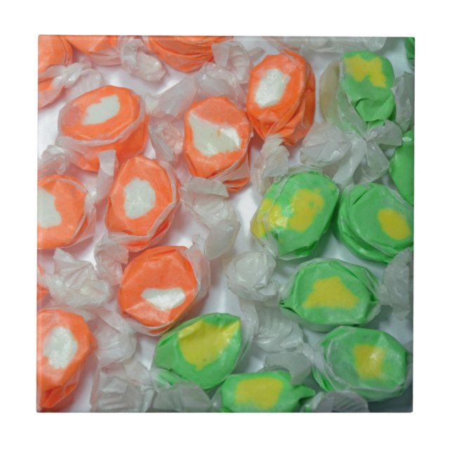 Carreau Bonbons taffants vert et orange (Devant)