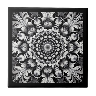 Carreau Bonheur en noir et blanc