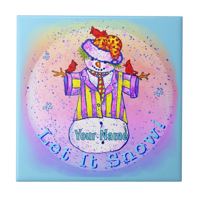 Carreau Bonhomme de neige de Birdies (Devant)