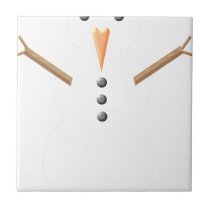Carreau bonhomme de neige de noël