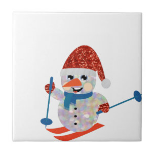 Carreau bonhomme de neige de noël