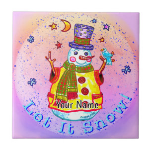 Carreau Bonhomme de neige étoile