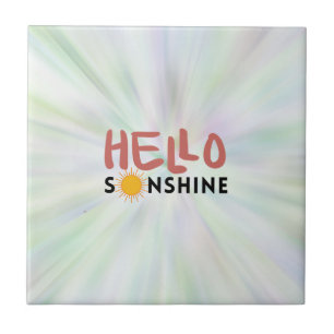Carreau Bonjour Sonshine, Sun Rays, Vues d'été