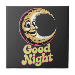 Carreau Bonne nuit Retro Moon