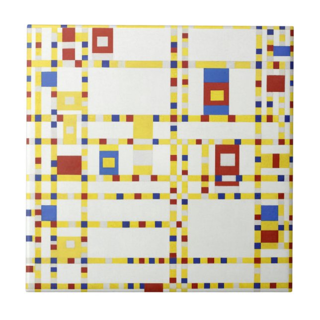 Carreau Boogie Broadway de Piet Mondrian 1942 (Devant)