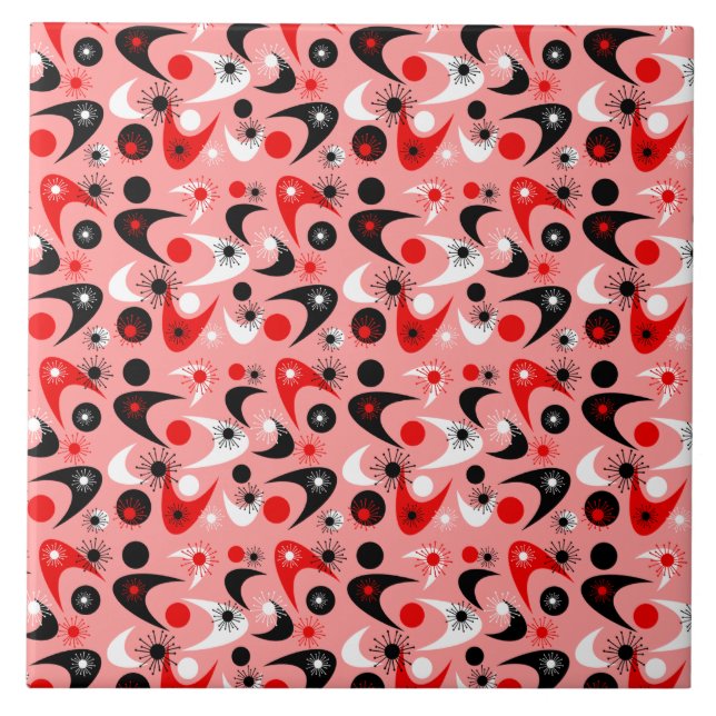 Carreau Boomerangs rétro (Devant)