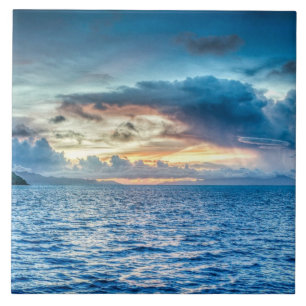 Carreau Bora-bora, île du Pacifique Sud