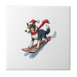 Carreau Border Collie Snowboardeur