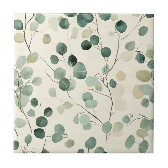 Carreau Botanical Pressed Leaves Pattern – Fern Print (2) (Devant)