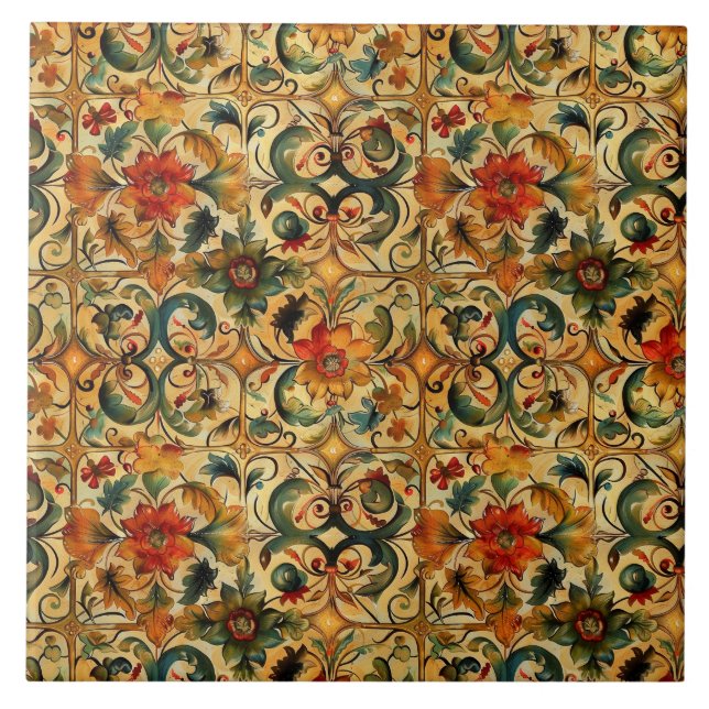 Carreau Botanique de l'âge d'or (Devant)