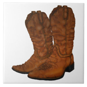Carreau Bottes de cowboy vintages