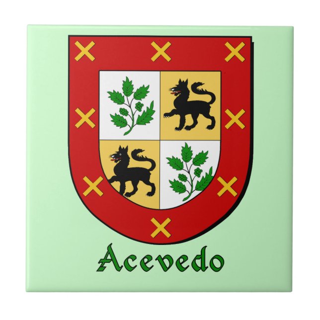 Carreau Bouclier de la famille Acevedo (Devant)